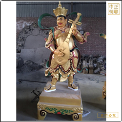 鑄銅關(guān)公 純銅鎏金四大天王佛像