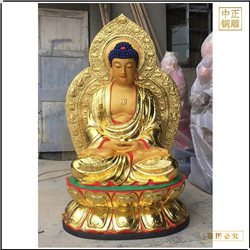 寺院3米釋迦牟尼佛銅佛像圖片 寺院3米釋迦牟尼佛銅佛像圖片