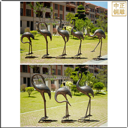 鑄銅關公 純銅仙鶴雕塑擺件