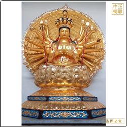 貼金千手觀音佛像 貼金千手觀音佛像