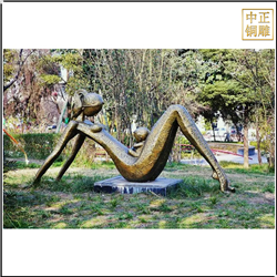 鑄銅關公 園林景觀抽象雕塑