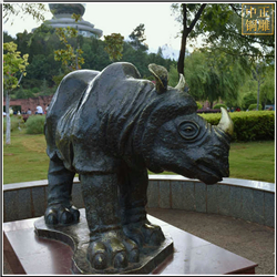 鑄銅關(guān)公 大型景觀犀牛雕塑