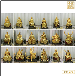 鑄銅關(guān)公 金身18羅漢佛像圖片