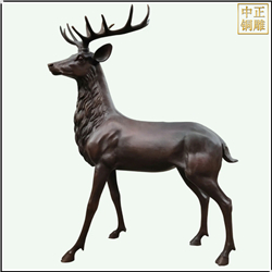 鑄銅關公 室外大型銅鹿雕塑