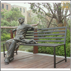 鑄銅關公 小區休息人物銅雕塑