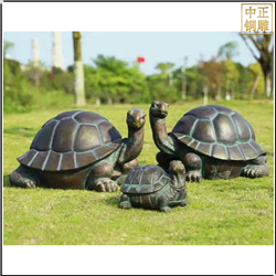 鑄銅關(guān)公 小烏龜動(dòng)物雕塑景觀雕塑