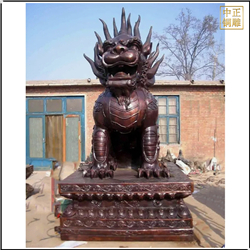 鑄銅關(guān)公 純銅銅獬豸獨(dú)角獸雕塑