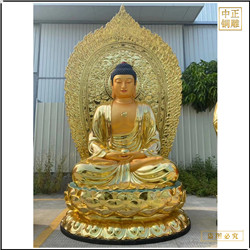 鑄銅關(guān)公 釋迦牟尼佛銅像擺件