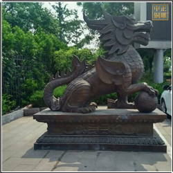 鑄銅關(guān)公 大型銅獬豸銅雕塑鑄造廠