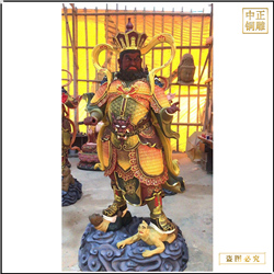 鑄銅關(guān)公 戶外四大天王雕塑鑄造廠家