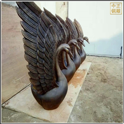 鑄銅關(guān)公 小型銅天鵝雕塑定制