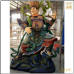 鑄銅關公 四大天王銅佛像站像銅雕塑