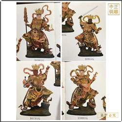 鑄銅關公 大型四大天王銅佛像擺件