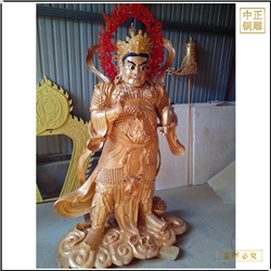 鑄銅關公 大型彩繪四大天王銅佛像