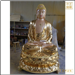 鑄銅關公 黃銅釋迦牟尼雕像