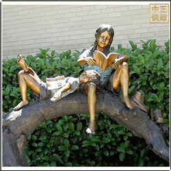 看書人物景觀雕塑 看書人物景觀雕塑