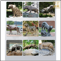 純銅豹子雕塑鑄造廠 純銅豹子雕塑鑄造廠