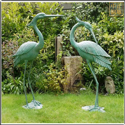 鑄銅關公 2米高景觀仙鶴銅雕塑