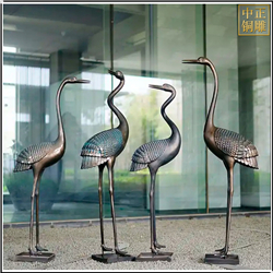 鑄銅關公 不同樣子銅仙鶴雕塑