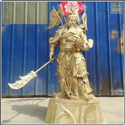 刀尖朝下九龍關公雕塑 刀尖朝下九龍關公雕塑