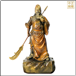 鑄銅持刀關公定制 鑄銅持刀關公定制