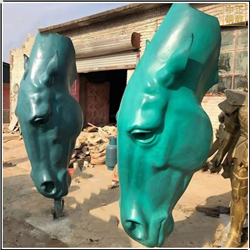 大型廣場景觀青銅馬頭雕塑 大型廣場景觀青銅馬頭雕塑