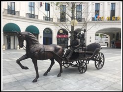 廣場(chǎng)大型雕塑|鑄銅馬拉車雕塑 廣場(chǎng)大型雕塑|鑄銅馬拉車雕塑