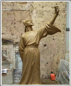 制作李白古代人物雕塑 制作李白古代人物雕塑
