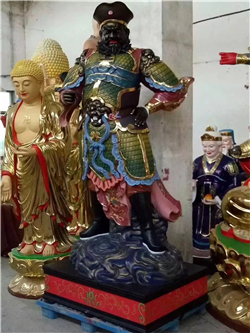 彩繪關公銅像 彩繪關公銅像