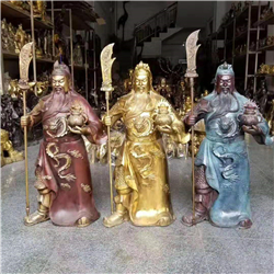 黃銅關(guān)公雕塑 黃銅關(guān)公雕塑