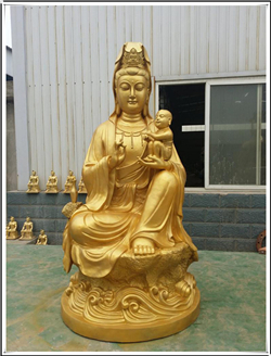 銅觀音站像 銅觀音站像