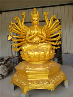 銅千手觀音佛像 銅千手觀音佛像